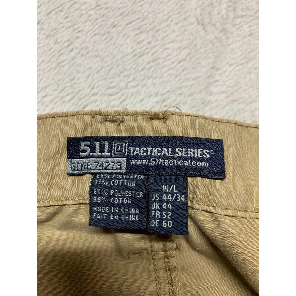 5.11 Tactical Series Shorts Mens 42 Khaki Sports Outdoors Hiking Fishing Ripstop - Picture 3 of 5